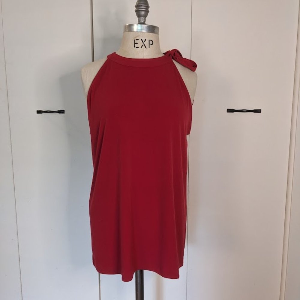 Banana Republic, red, size Large, sleeveless blouse